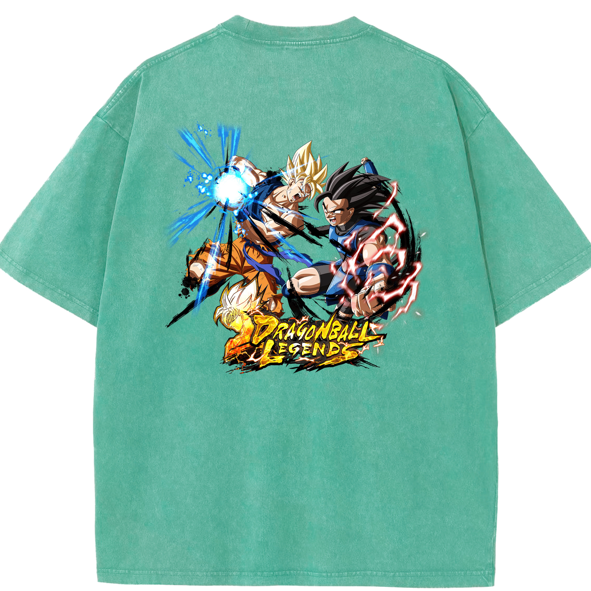 （画像用） ドラゴンボール DRAGON BALL 綿100% ヴィンテージ風 半袖Tシャツ（背面プリント）